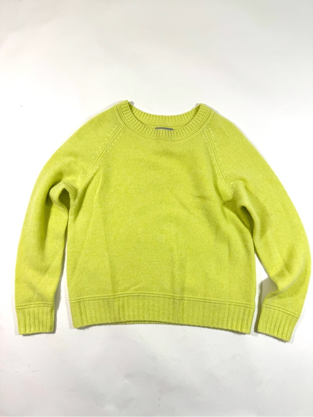 Pure Collection Cashmere Sweater Light Neon Green